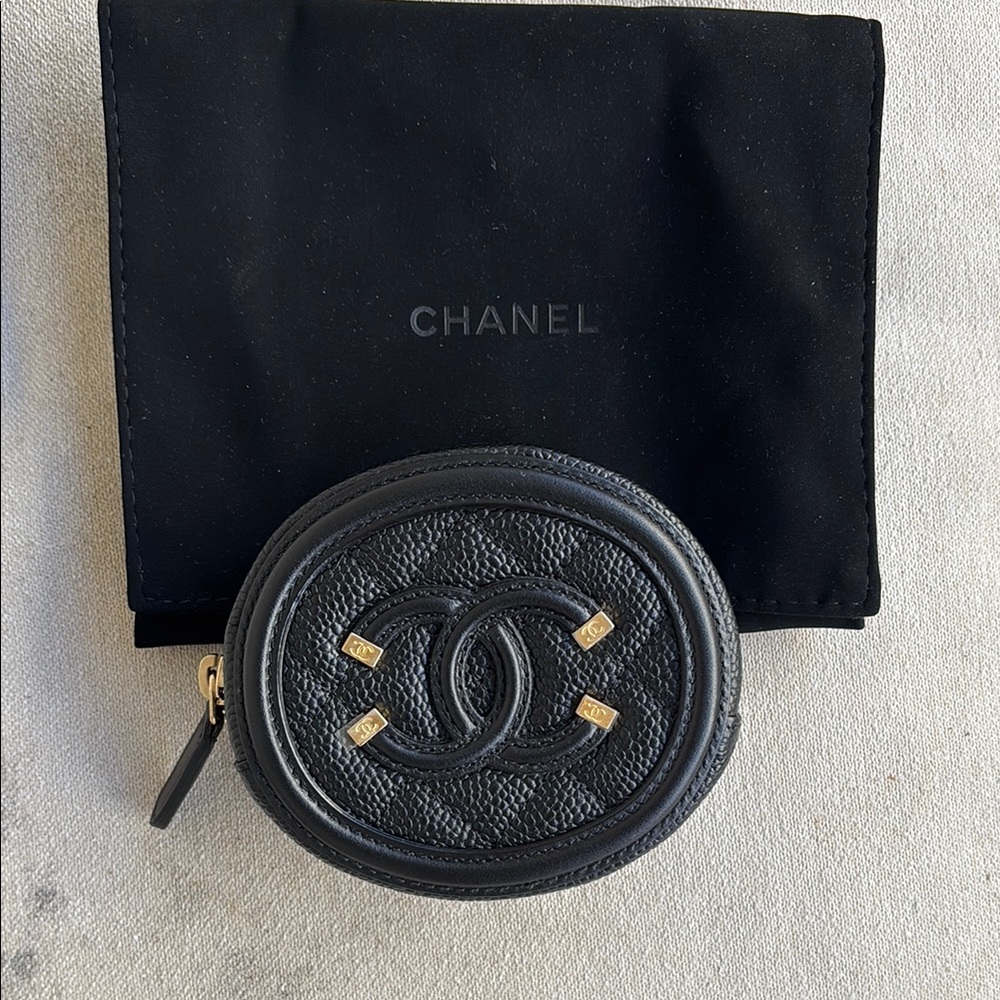 Chanel Black Coin Purse